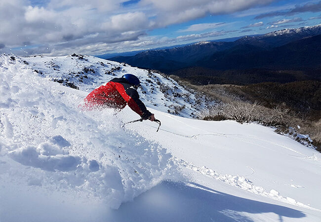 Backcountry Snowshoeing Skiing and Snowboarding at Mt Stirling
